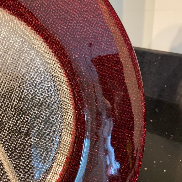 Christmas Large Glass Serving Tray Plate Platter Holiday Festive Vintage - Picture 13 of 14